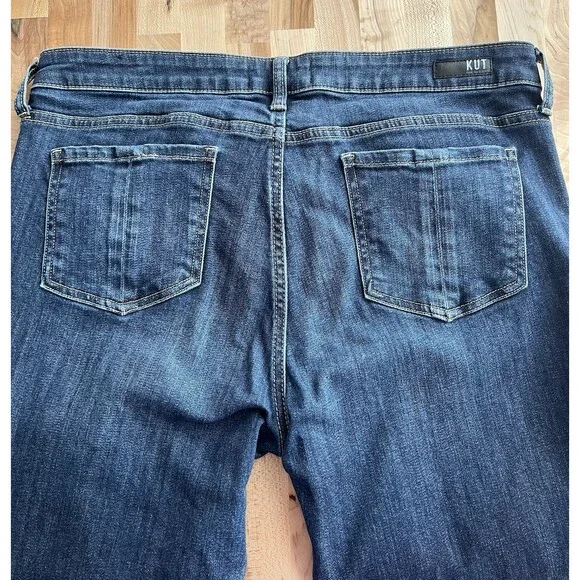Kut From The Kloth Catherine Boyfriend Fit Jeans Medium Wash Stretch Size 14 - Picture 3 of 11